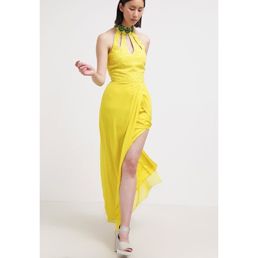 Virgos Lounge ISABELI Długa sukienka yellow zalando zolty bez wzorów/nadruków