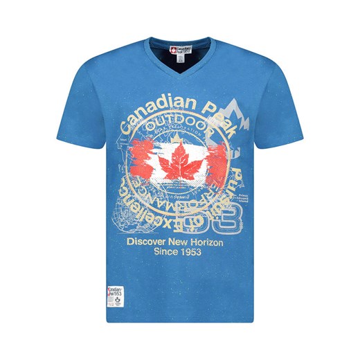 Canadian Peak Koszulka &quot;Japple&quot; w kolorze niebieskim ze sklepu Limango Polska w kategorii T-shirty męskie - zdjęcie 183940713