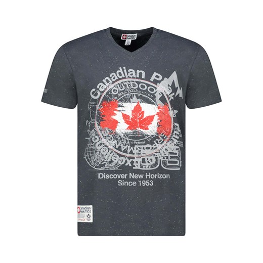 Canadian Peak Koszulka &quot;Japple&quot; w kolorze antracytowym ze sklepu Limango Polska w kategorii T-shirty męskie - zdjęcie 183940721
