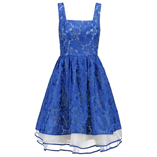 Chi Chi London CRISSY Sukienka letnia navy blue zalando niebieski abstrakcyjne wzory