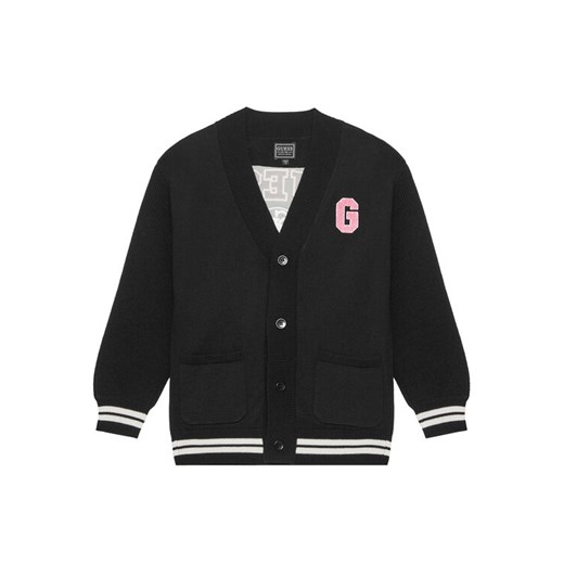 Guess Kardigan J5YR11 Z3OF0 Czarny Regular Fit ze sklepu MODIVO w kategorii Swetry chłopięce - zdjęcie 183941502