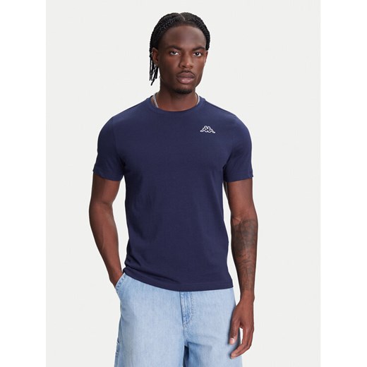Kappa T-Shirt Logo Korpo Cafers 304J150 Fioletowy Slim Fit ze sklepu MODIVO w kategorii T-shirty męskie - zdjęcie 183941504