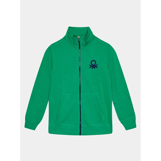 United Colors Of Benetton Bluza 3J68C501B Zielony Regular Fit ze sklepu MODIVO w kategorii Bluzy chłopięce - zdjęcie 183941521