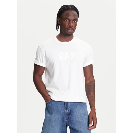Gap T-Shirt 782369-01 Biały Regular Fit ze sklepu MODIVO w kategorii T-shirty męskie - zdjęcie 183941552
