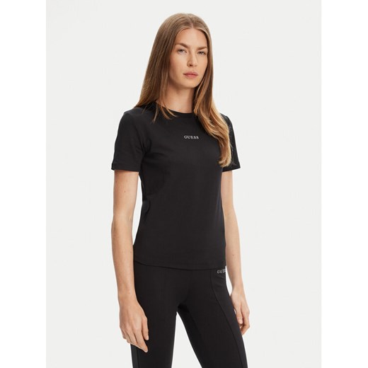 Guess T-Shirt V5RI10 KCD02 Czarny Regular Fit ze sklepu MODIVO w kategorii Bluzki damskie - zdjęcie 183941563