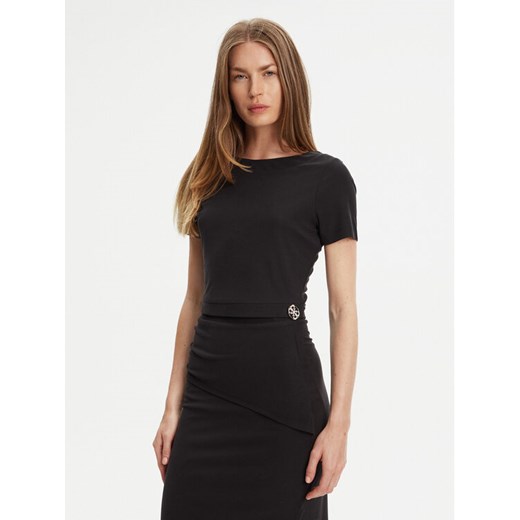 Guess T-Shirt W5YP14 KAQL2 Czarny Regular Fit ze sklepu MODIVO w kategorii Bluzki damskie - zdjęcie 183941594