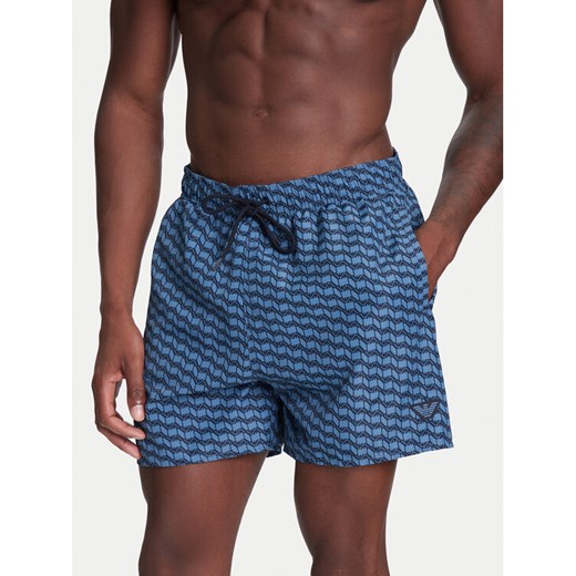 Emporio Armani Underwear Szorty kąpielowe EM000583 AF12342 F9035 Niebieski Regular Fit ze sklepu MODIVO w kategorii Kąpielówki - zdjęcie 183941601