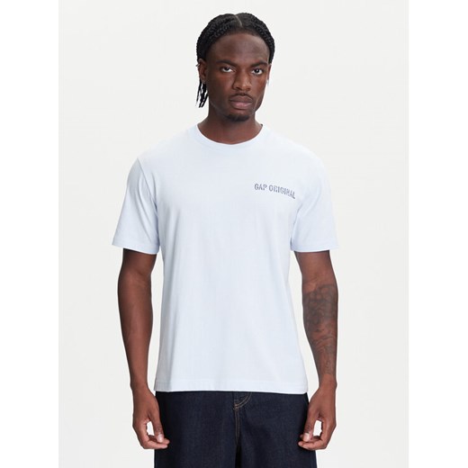 Gap T-Shirt 768925-01 Niebieski Regular Fit ze sklepu MODIVO w kategorii T-shirty męskie - zdjęcie 183941603