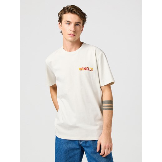 WRANGLER MĘSKA KOSZULKA WRANGLER BIG GRAPHIC TEE VINTAGE WHITE 112362809 ze sklepu YouNeedit.pl w kategorii T-shirty męskie - zdjęcie 183942521