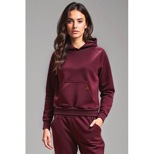Bluza nierozpinana Vivisence 9003 bordowy ze sklepu kontri.pl w kategorii Bluzy damskie - zdjęcie 183942644