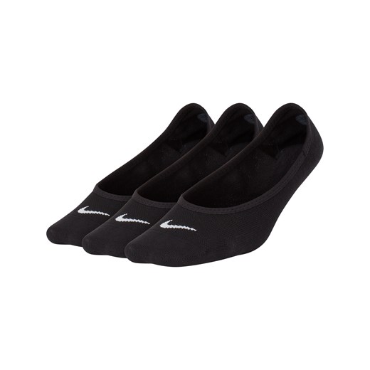 Damskie treningowe skarpety stopki Nike Everyday Lightweight (3 pary) - Czerń ze sklepu Nike poland w kategorii Skarpetki damskie - zdjęcie 183942773
