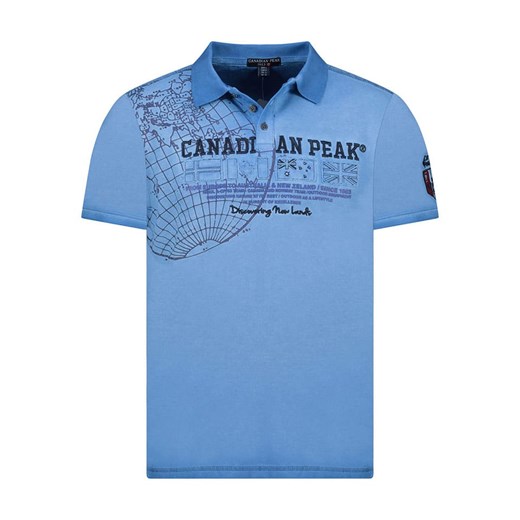 Canadian Peak Koszulka polo &quot;Kobias&quot; w kolorze niebieskim ze sklepu Limango Polska w kategorii T-shirty męskie - zdjęcie 183943680
