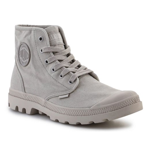 Buty Palladium Pampa Hi  02352-096-M szare ze sklepu ButyModne.pl w kategorii Buty zimowe męskie - zdjęcie 183944003