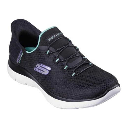Buty Skechers Slip-ins Summits - Diamond Dream 150123-BKTQ czarne ze sklepu ButyModne.pl w kategorii Buty sportowe damskie - zdjęcie 183944040