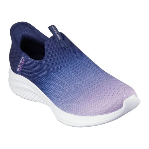 Buty Skechers Slip-ins Ultra flex 3.0 - Beauty Blend 150183-NVLV niebieskie ze sklepu ButyModne.pl w kategorii Buty sportowe damskie - zdjęcie 183944081
