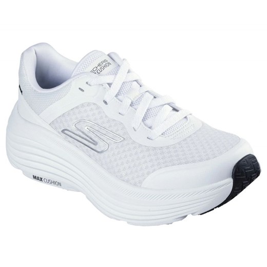 Buty do biegania Skechers 129470 Wbk białe ze sklepu ButyModne.pl w kategorii Buty sportowe damskie - zdjęcie 183944082