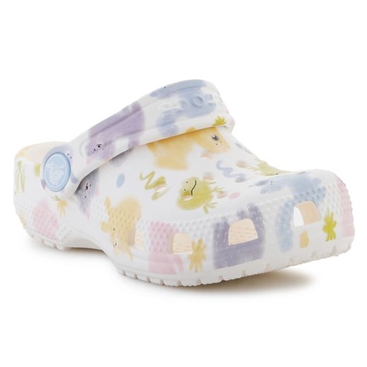 Klapki Crocs Classic Pastel Pets Clog T  210989-0WV wielokolorowe ze sklepu ButyModne.pl w kategorii Klapki dziecięce - zdjęcie 183944164