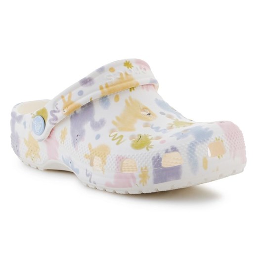 Klapki Crocs Classic Pastel Pets Clog K 210995-0WV wielokolorowe ze sklepu ButyModne.pl w kategorii Klapki dziecięce - zdjęcie 183944170