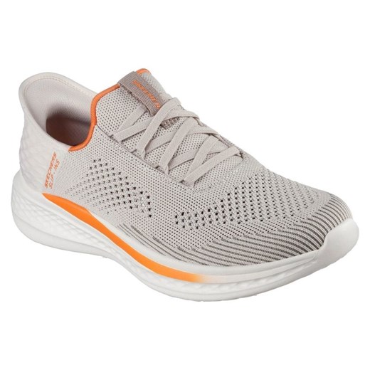 Buty Skechers Slade-Quinto 210810-SND szare ze sklepu ButyModne.pl w kategorii Buty sportowe męskie - zdjęcie 183944181