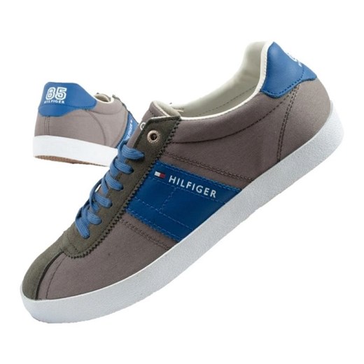 Buty Tommy Hilfiger FM56821095 039 szare ze sklepu ButyModne.pl w kategorii Trampki męskie - zdjęcie 183944194
