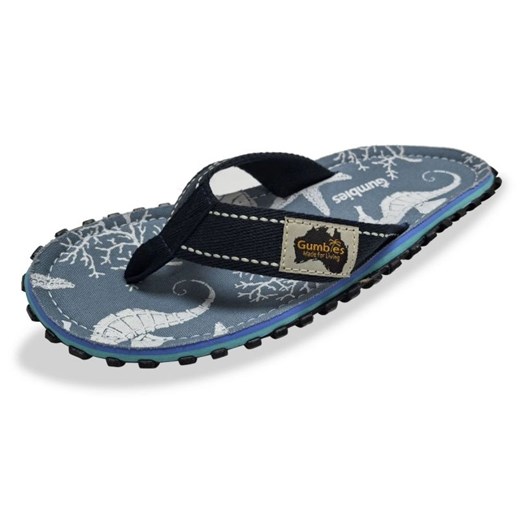 Japonki Gumbies Islander Flip-Flops Unisex Seahorse GU-FFISL152 niebieskie ze sklepu ButyModne.pl w kategorii Klapki męskie - zdjęcie 183944242
