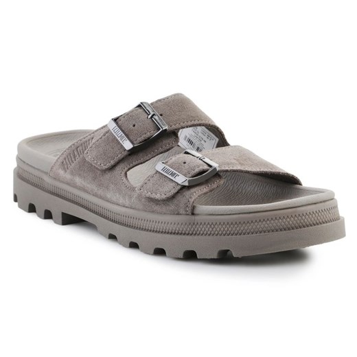 Klapki Palladium Dunelite Riviera Sde 74455-276-M szare ze sklepu ButyModne.pl w kategorii Klapki damskie - zdjęcie 183944310