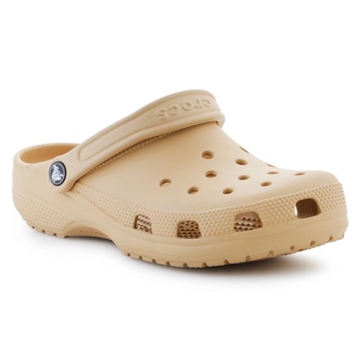 Klapki Crocs Classic 10001-209 brązowe ze sklepu ButyModne.pl w kategorii Klapki damskie - zdjęcie 183944324