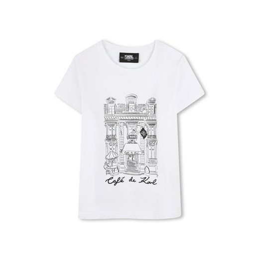 Karl Lagerfeld Kids T-Shirt Z30494 D Biały Regular Fit ze sklepu MODIVO w kategorii T-shirty chłopięce - zdjęcie 183944791