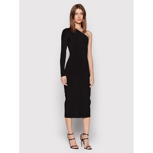 Victoria Victoria Beckham Sukienka koktajlowa One Shoulder 1222KDR003593A Czarny Slim Fit ze sklepu MODIVO w kategorii Sukienki - zdjęcie 183944820
