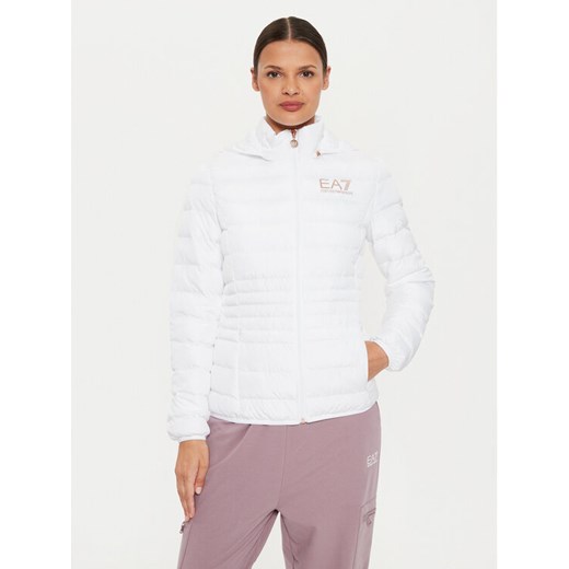 EA7 Emporio Armani Kurtka przejściowa 8NTB23 TNF8Z 0104 Biały Regular Fit ze sklepu MODIVO w kategorii Kurtki damskie - zdjęcie 183944821