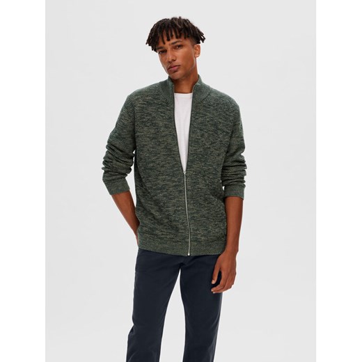 Selected Homme Sweter 16090152 Zielony Regular Fit ze sklepu MODIVO w kategorii Swetry męskie - zdjęcie 183944893