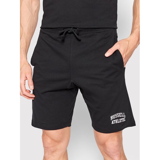 Russell Athletic Szorty sportowe Iconic E26011 Czarny Regular Fit ze sklepu MODIVO w kategorii Spodenki męskie - zdjęcie 183944921