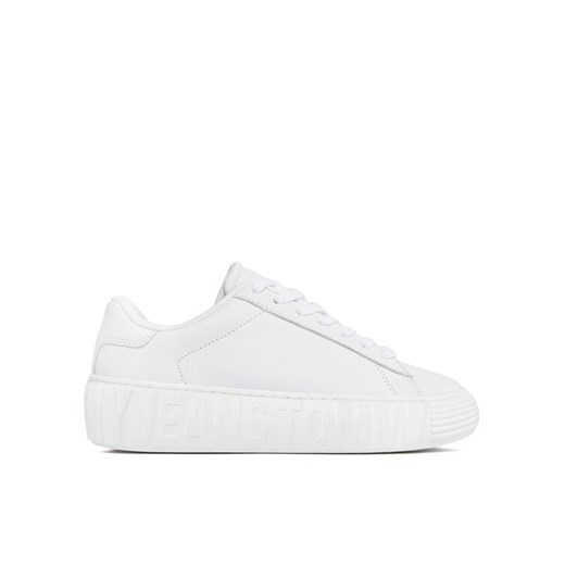 Tommy Jeans Sneakersy Tjw Leather Cupsole Ess EN0EN02507 Biały Tommy Jeans 41 MODIVO