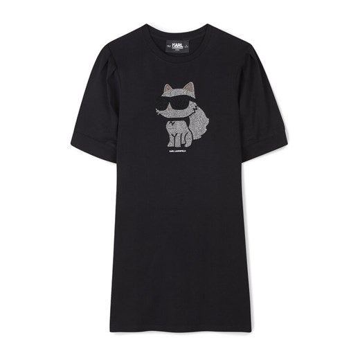 Karl Lagerfeld Kids Sukienka codzienna Z30458 S Czarny Regular Fit ze sklepu MODIVO w kategorii Sukienki dziewczęce - zdjęcie 183944983