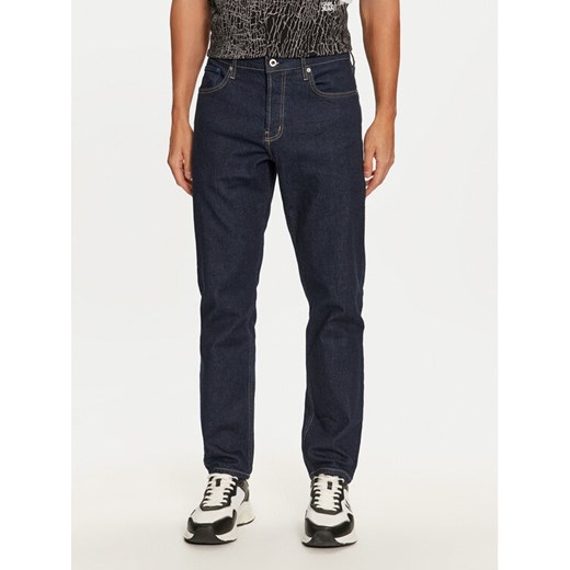 Karl Lagerfeld Jeans Jeansy 245D1107 Granatowy Tapered Fit ze sklepu MODIVO w kategorii Jeansy męskie - zdjęcie 183944994