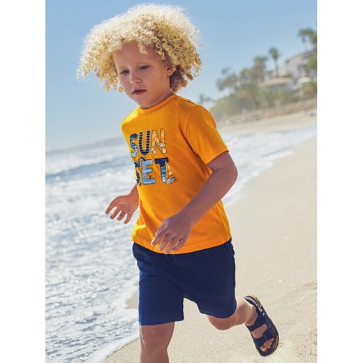 Mayoral Komplet t-shirt i spodenki 3681 Kolorowy Mayoral 7Y MODIVO