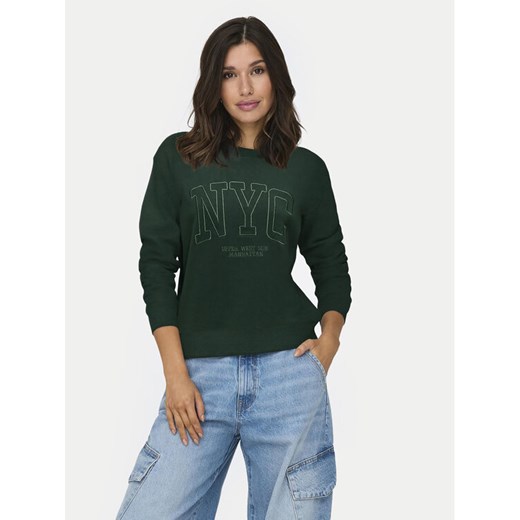 JDY Bluza Paris 15221015 Zielony Regular Fit ze sklepu MODIVO w kategorii Bluzy damskie - zdjęcie 183945021
