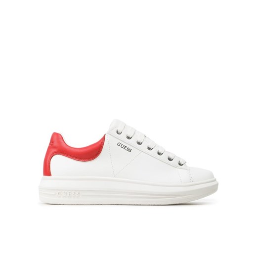 Guess Sneakersy Vibo FM5VIB ELE12 Biały ze sklepu MODIVO w kategorii Trampki męskie - zdjęcie 183945072