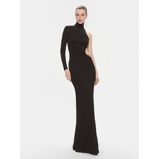 Elisabetta Franchi Sukienka wieczorowa AB-555-41E2-V680 Czarny Slim Fit ze sklepu MODIVO w kategorii Sukienki - zdjęcie 183945114