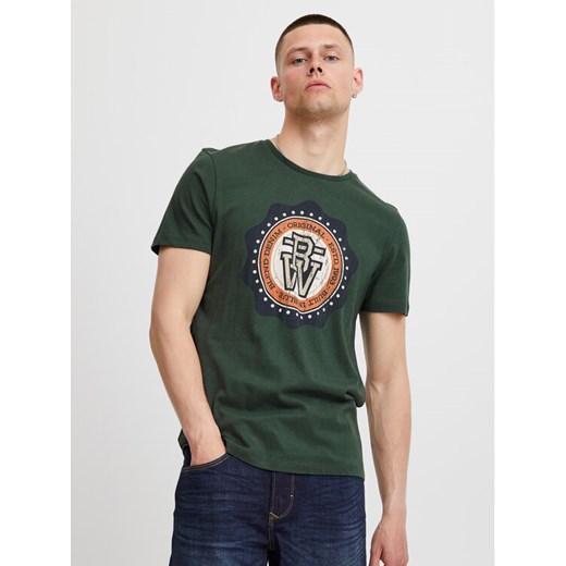 Blend T-Shirt 20715769 Zielony Regular Fit ze sklepu MODIVO w kategorii T-shirty męskie - zdjęcie 183945170