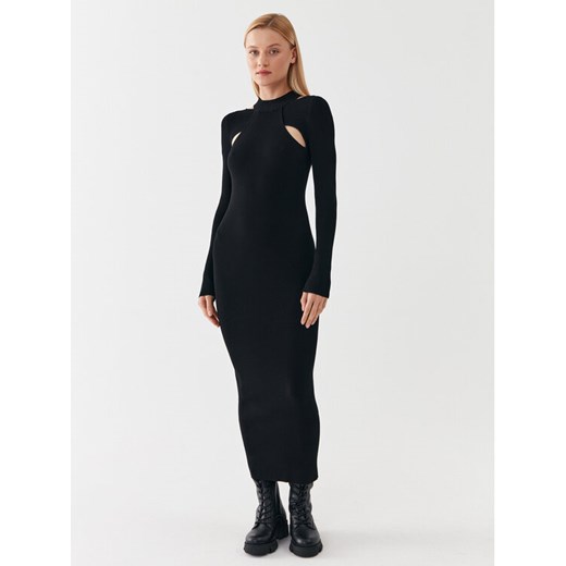 Hugo Sukienka dzianinowa 50493747 Czarny Slim Fit ze sklepu MODIVO w kategorii Sukienki - zdjęcie 183945173