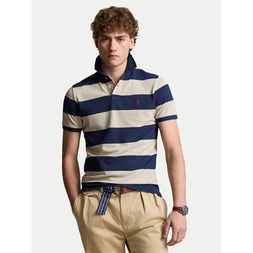 Polo Ralph Lauren Polo 710941434001 Granatowy Custom Slim Fit Polo Ralph Lauren XXL MODIVO