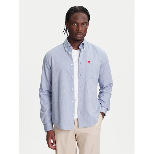 HUGO Koszula Evito 50479302 Niebieski Slim Fit ze sklepu MODIVO w kategorii Koszule męskie - zdjęcie 183945270