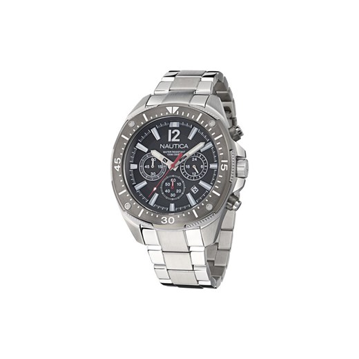 Nautica Zegarek Sporty Chronograph NAPBSS505 Srebrny ze sklepu MODIVO w kategorii Zegarki - zdjęcie 183945340
