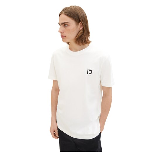 Tom Tailor Denim T-Shirt 1037205 Biały Regular Fit Tom Tailor Denim S MODIVO
