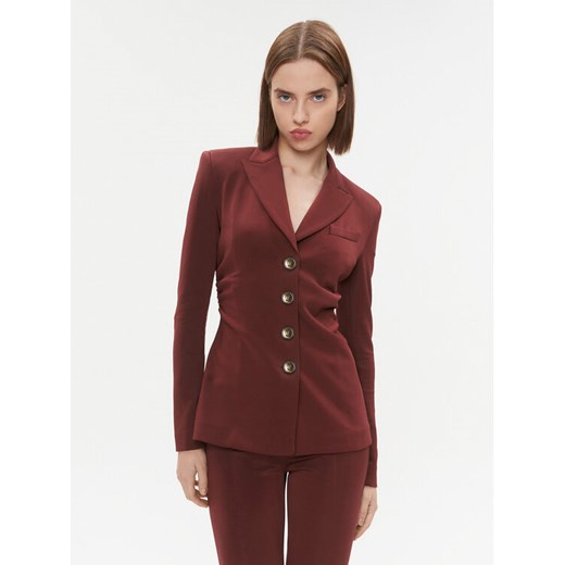 Pinko Marynarka Edvige 100259 A04I Bordowy Slim Fit ze sklepu MODIVO w kategorii Marynarki damskie - zdjęcie 183945371