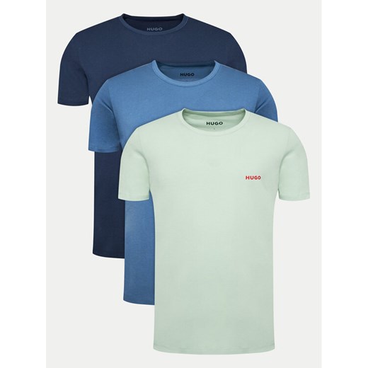 Hugo Komplet 3 t-shirtów 50480088 Kolorowy Regular Fit L MODIVO