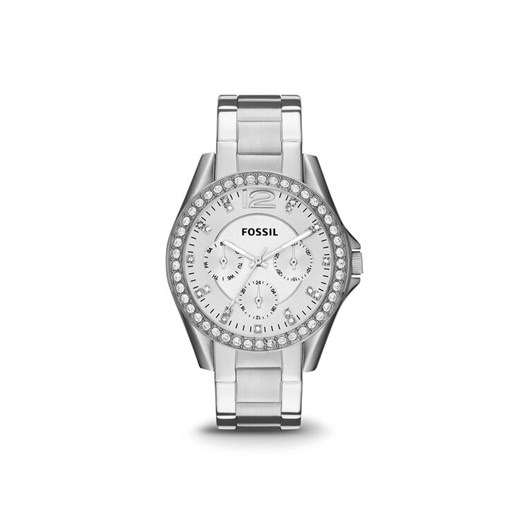 Fossil Zegarek Riley ES3202 Srebrny ze sklepu MODIVO w kategorii Zegarki - zdjęcie 183945451