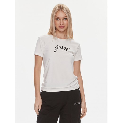 Guess T-Shirt Carrie O4RM09 KBBU1 Biały Regular Fit Guess M MODIVO