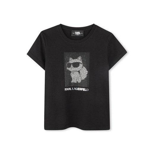 Karl Lagerfeld Kids T-Shirt Z30489 D Czarny Regular Fit ze sklepu MODIVO w kategorii T-shirty chłopięce - zdjęcie 183945521